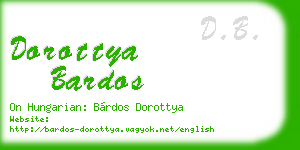 dorottya bardos business card